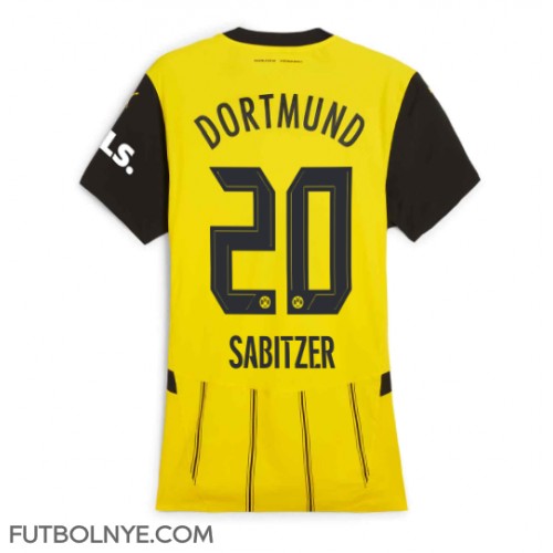 Camiseta Borussia Dortmund Marcel Sabitzer #20 Primera Equipación para mujer 2024-25 manga corta